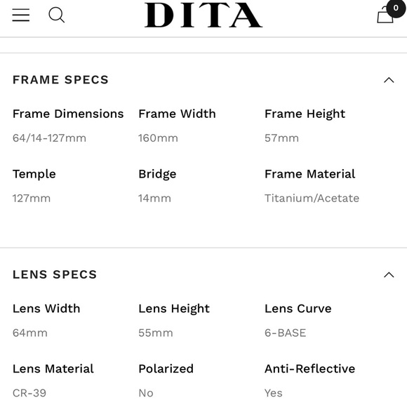 DITA unisex sunglasses DITA MACH-FIVE made in Japan